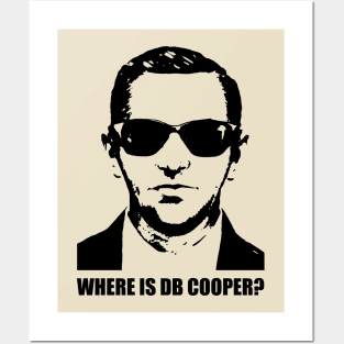 Where is DB Cooper? Posters and Art